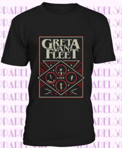 Greta Van Fleet Concert Tour 2018 Plan Special Guests Live Poster Men's T-shirt