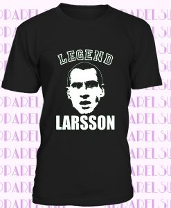 Henrik Larsson Football Icon T-shirt - Classic Retro Celtic FC Fan Tee Shirt