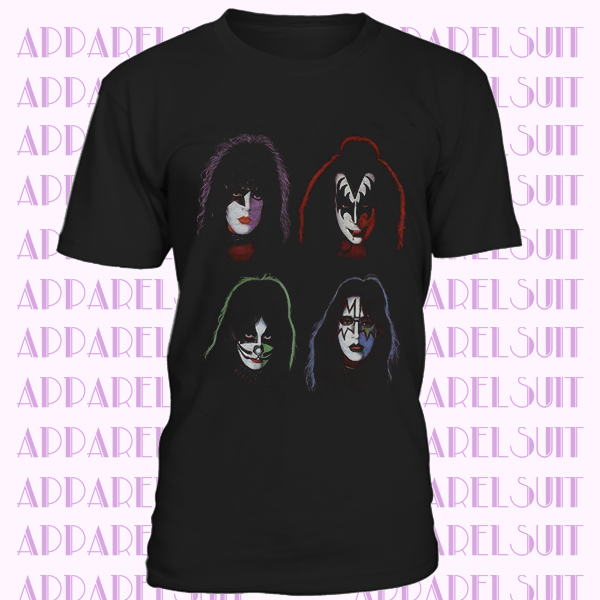 KISS Faces Solo Mens T Shirt Unisex Tee Official Licensed Band Merch