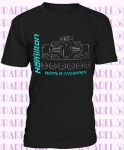 Lewis Hamilton 2019 T-Shirt 6x World Champion Mercedes F1 racing