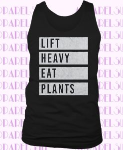 Lift Heavy Eat Plants Tank - vegan workout tank, vegan shirt, workout tanks, womens gym tank, vegan tank top, vegan gym shirt