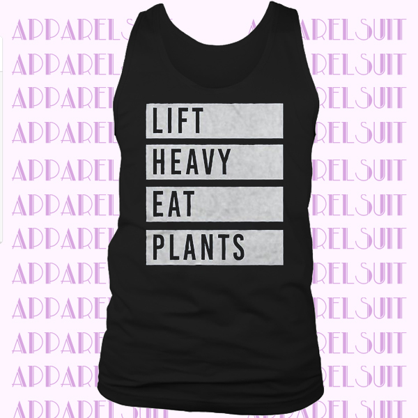 Lift Heavy Eat Plants Tank - vegan workout tank, vegan shirt, workout tanks, womens gym tank, vegan tank top, vegan gym shirt