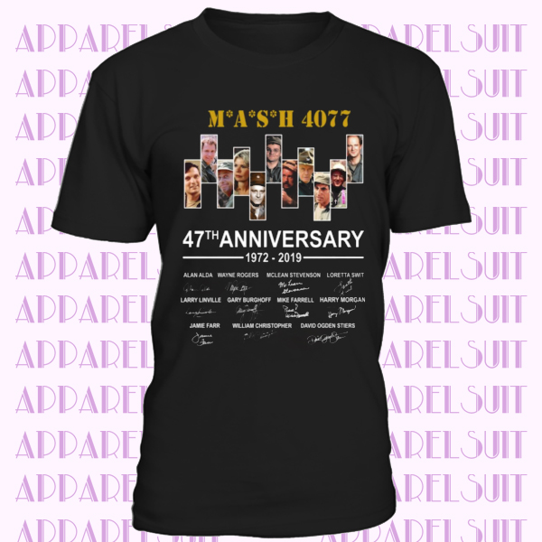 Mash 4077 47th Anniversary 1972-2019 Signature Men T-Shirt