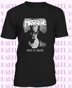 Mesrine Shot to death v34 T-shirt black hardcore all sizes S-5XL