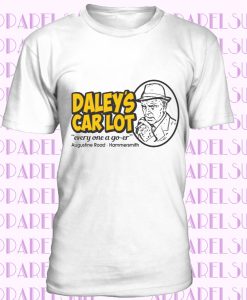 Minder T-shirt -TV Show Inspired Arthur Daley's Car Lot - Retro 80's Tee Top