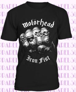 Motorhead Iron Fist BLACK T SHIRT cotton all sizes