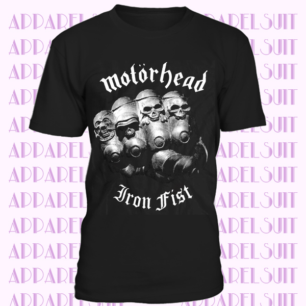 Motorhead Iron Fist BLACK T SHIRT cotton all sizes