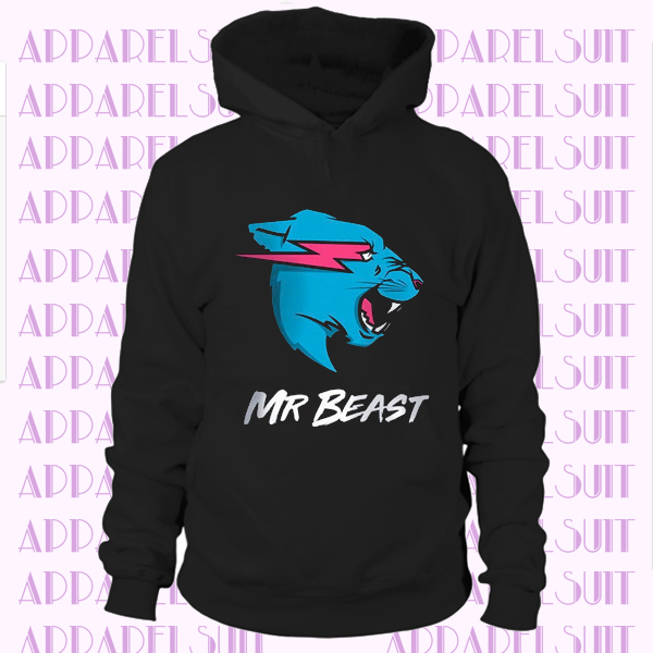 Mr Beast Hoodie Youtuber Kids Mister Beast Sweatshirt MrBeast Shirt Tiger Logo Quality Shirt for Youth & Adult Birthday Present Gift