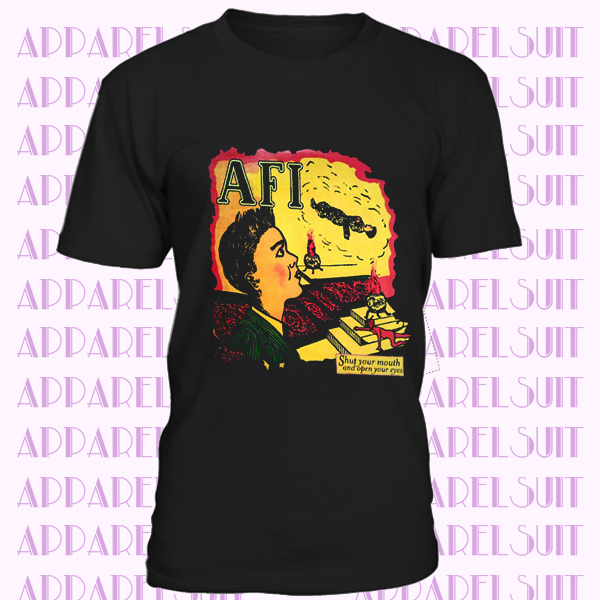 NEW rare - T shirt - AFI - Shut Your Mouth And Open Your Eyes