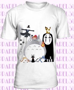 New Studio Ghibli Anime My Neighbor Totoro Long Sleeves T-shirt Casual Tops Tee