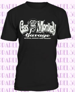 Official Gas Monkey Garage T Shirt Car Mechanics Dad T-Shirts Clearance Items