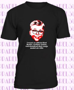 Official Red Ryder BB Gun Christmas Story Ralphie Funny Xmas Movie Quote T-Shirt