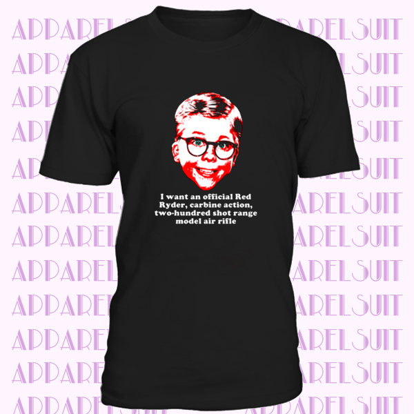 Official Red Ryder BB Gun Christmas Story Ralphie Funny Xmas Movie Quote T-Shirt