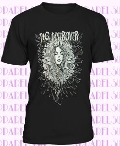 Pig Destroyer LOGO FRUIT T-SHIRT OF THE LOOM BLACK T-SHIRT