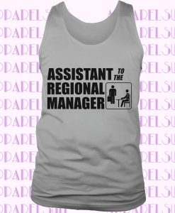 Regional Manager, Assistant To Tank Top, Birthday Gift Bff tank, Cute Funny Racerback Ladies Tank, Womens Fitness Top