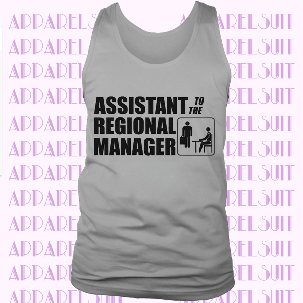 Regional Manager, Assistant To Tank Top, Birthday Gift Bff tank, Cute Funny Racerback Ladies Tank, Womens Fitness Top