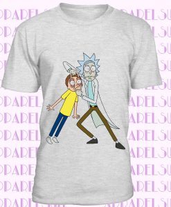 Rick and Morty Funny Mens White, Custom Made T-Shirt