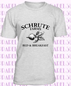 Schrute Farms - Bed and Breakfast Vintage Pattern T Shirt The Office Dwight Tee