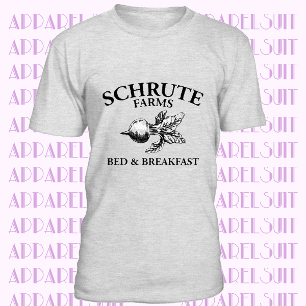 Schrute Farms - Bed and Breakfast Vintage Pattern T Shirt The Office Dwight Tee