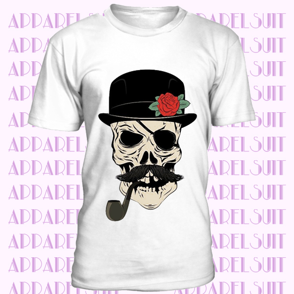 Skull T Shirt, Hipster, Skull Silhoutte, Skull T Shirt Men's Skull Gifts, Tee,48