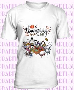 Snoopy and Peanuts with friends Thanksgiving T Shirt Men T Shirt Women T Shirt Women Tee