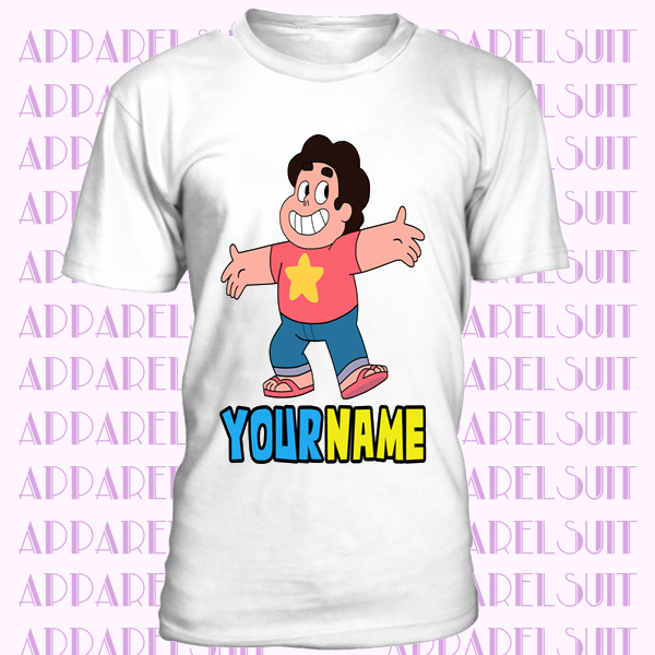 Steven Universe Personalised T-shirt Printed Mens Kids Birthdays Gifts Novelty