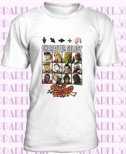 Street Fighter Characters Select Final Fight Men Women Unisex T-shirt 992