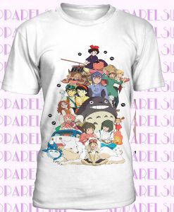 Studio Ghibli Combo T-shirt, Hayao Miyazaki Anime Tee, Men's Women's All Sizes