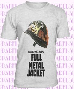 T-SHIRT FULL METAL JACKET BIANCO THE HAPPINESS IS HAVE MY T-SHIRT NEW