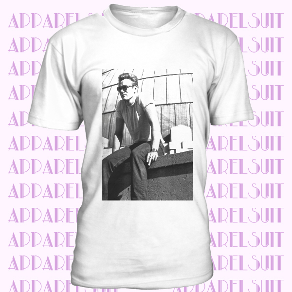 T-SHIRT - JAMES DEAN - FILM VINTAGE BIANCO THE HAPPINESS IS HAVE MY T-SHIRT NEW