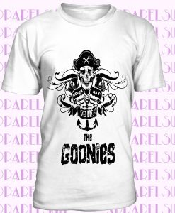 T-shirt uomo teschio GOONIES Chunk Sloth Mikey banda Fratelli no happinness