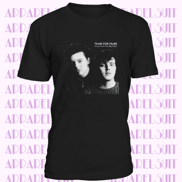 Tears For Fears Rock Band Album Cover Men's Black T-Shirt