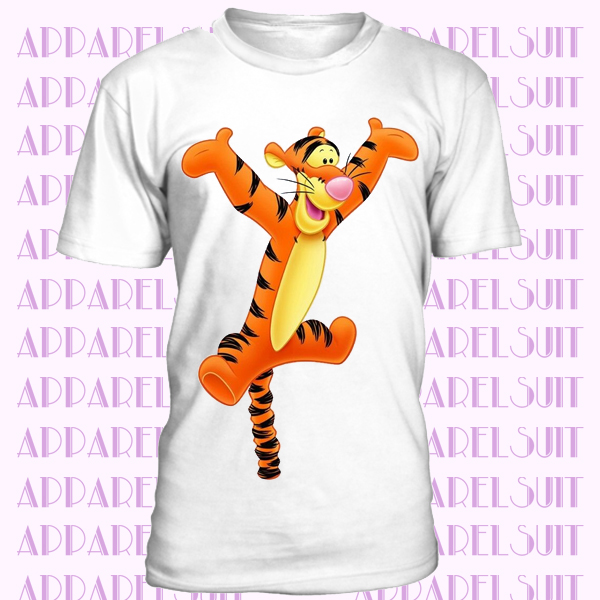 Tigger Tiger The House at Pooh Corner Funny Cartoon Men Women Unisex T-shirt 837