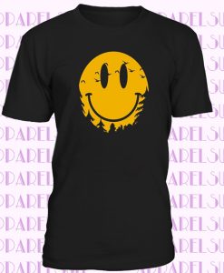 Acid smiley t-shirt rave music house cool retro 80's tunes Teeshirt