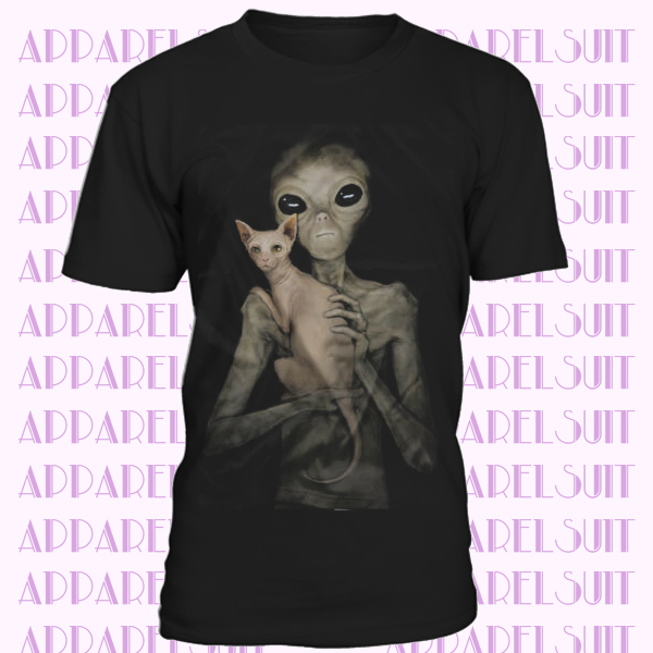 Alien with sphinx NEW t-shirt Alien with sphinx hear horror Halloween