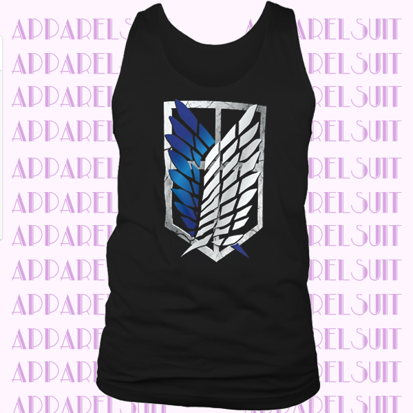 Aufklärungstruppe Men's Tank Top Titanium Emblem Huge Attack on Aot Eren Emblem