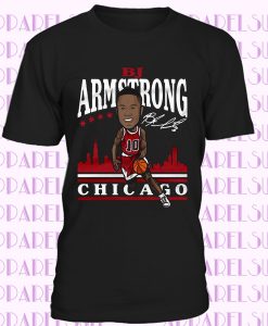 B.j. Armstrong Men's Cotton T-shirt - Chicago Throwbacks B.j