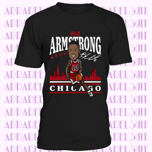 B.j. Armstrong Men's Cotton T-shirt - Chicago Throwbacks B.j