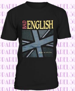 BAD ENGLISH BACKLASH BLACK T SHIRT