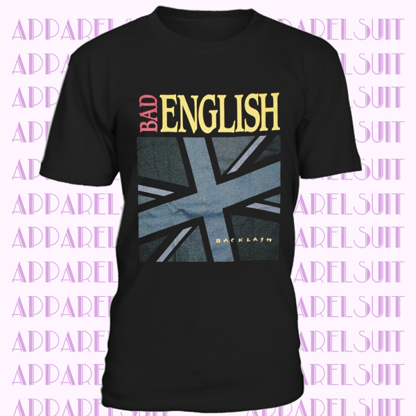 BAD ENGLISH BACKLASH BLACK T SHIRT