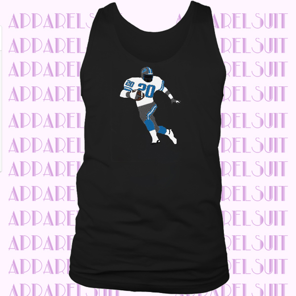 Barry Sanders Detroit Lions Barry Pic TANK-TOP