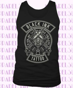 Black Ink Tattoo tattooist Tank top artist Vest Mens