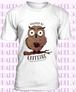 Caffeine owl - coffee men's t-shirt