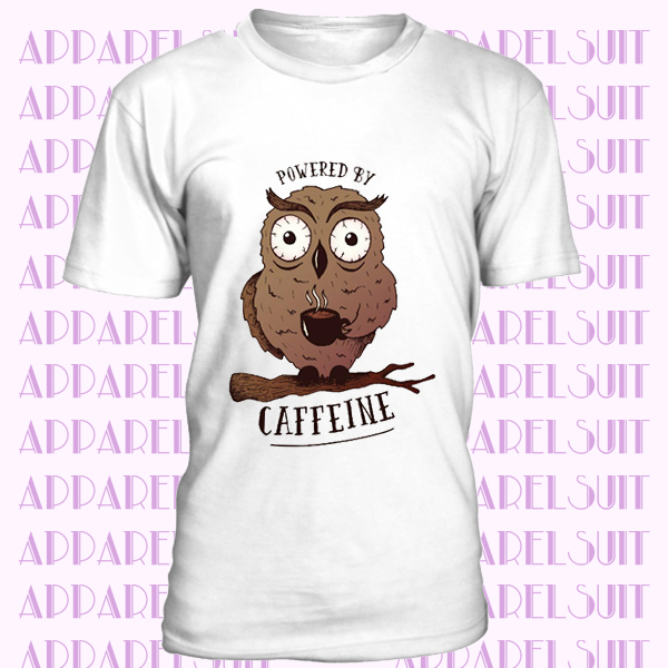 Caffeine owl - coffee men's t-shirt