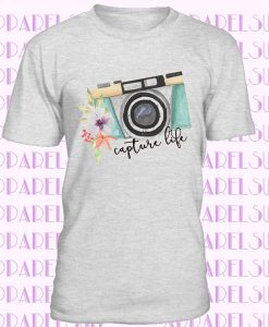 Capture Life Shirt - Photographer Shirt - Camera T-Shirt - Photographer Tshirt - Camera Shirt - Mens Womens Graphic Tee