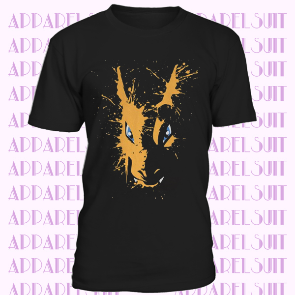 Charizard Pokemon Spatter Gaming Inspired Design Printed T shirt All Sizes