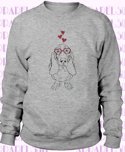 Charlie the Basset Hound- Valentine Collection- FIVE Style Options! Women's V-neck shirt, Men's Crewneck shirt, Long Sleeve Shirt