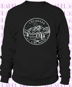 Colorado Sweatshirt - State Design Adult Unisex Crewneck Colorado Sweatshirt