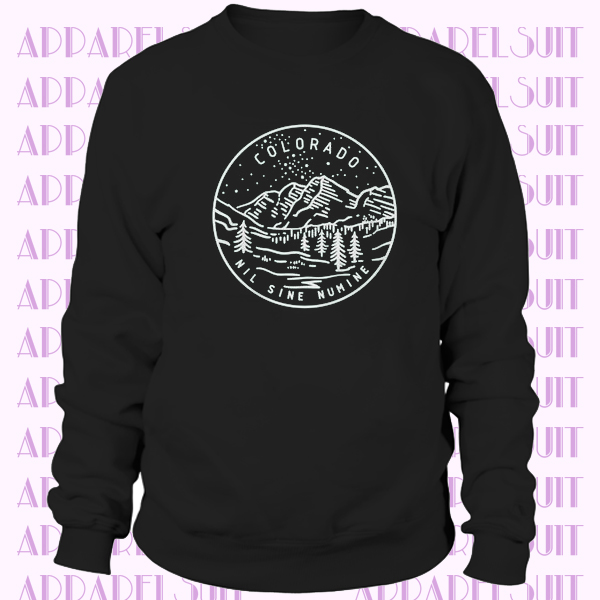 Colorado Sweatshirt - State Design Adult Unisex Crewneck Colorado Sweatshirt