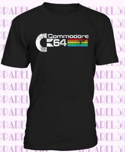 Commodore 64 Computer Vintage T Shirt (C64) Retro 80s PC Video Games Men's Top